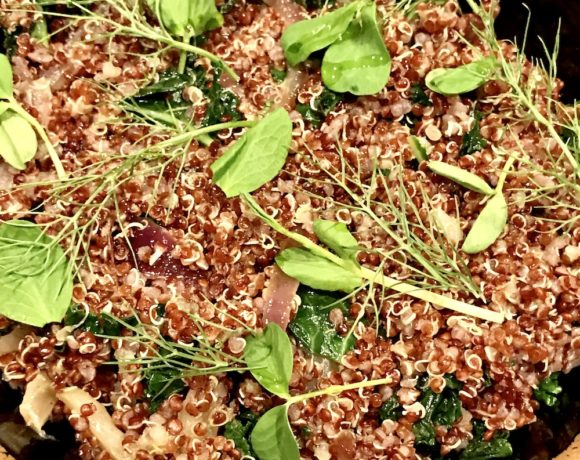 Quinoa with fennel & kale